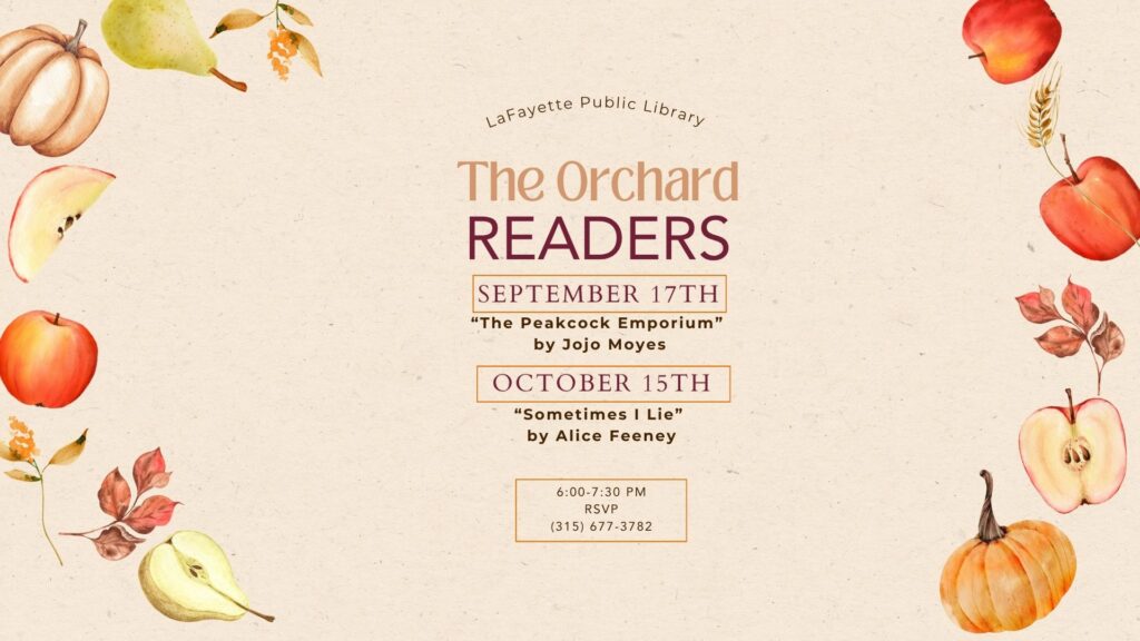 FB Sept Oct The Orchard Readers Flyer (1920 x 1080 px)