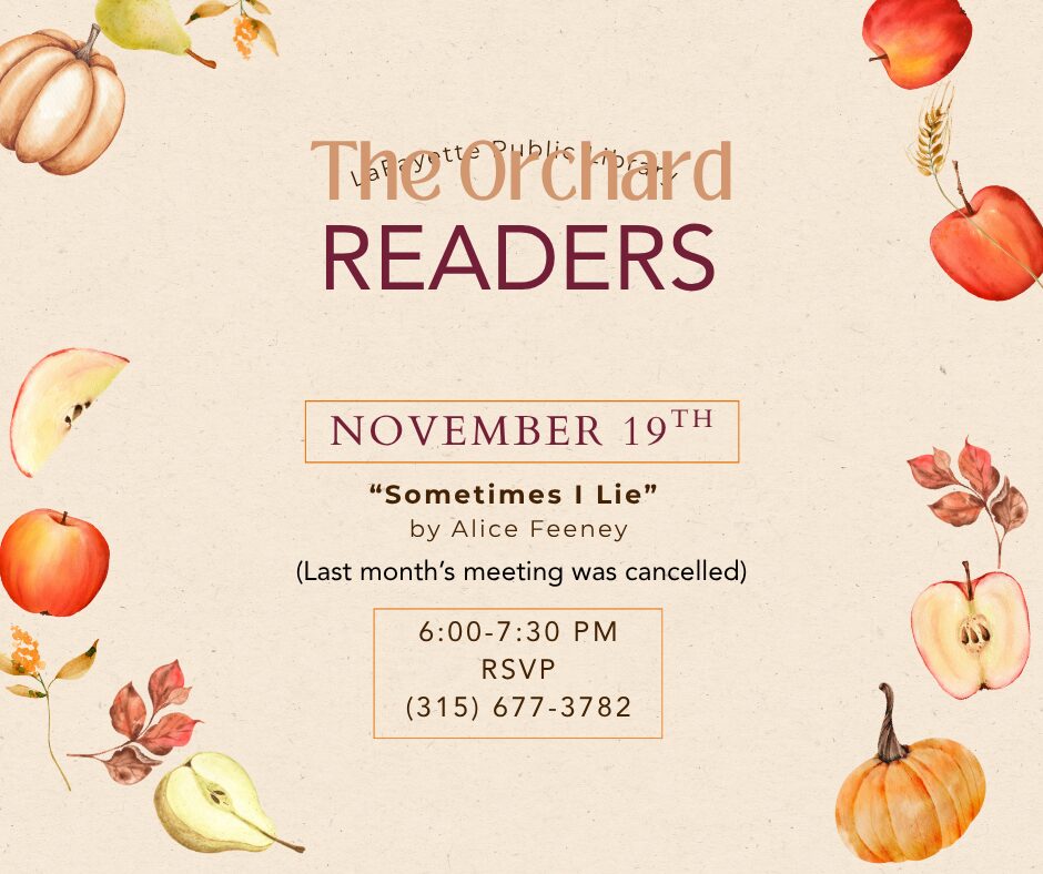 FB Sept Oct The Orchard Readers Flyer (Facebook Post)